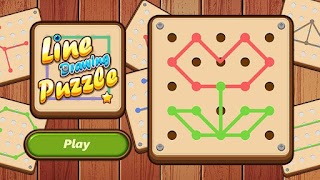 Line Drawing Puzzle-String Art plakat