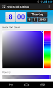 2 Schermata Retro Clock Settings