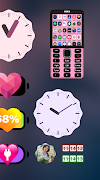 Material Clock Widget syot layar 5