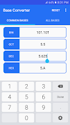 برنامه‌نما Base Converter عکس از صفحه