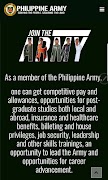 Philippine Army Website Screenshot 1