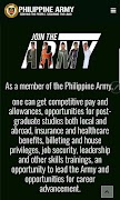 Philippine Army Website screenshot 1