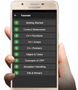برنامه‌نما Apprenez la programming C ++ e عکس از صفحه