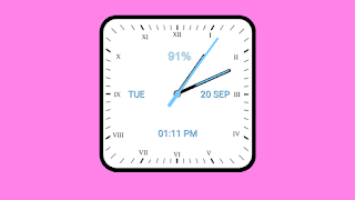 Analog Clock Square Classic screenshot 1