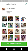 Stickers Macaco - WAStickerApp স্ক্রিনশট 3