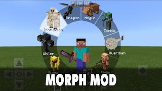Morph Mod for Minecraft الملصق