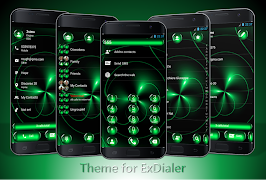 Dialer Theme Spheres Green penulis hantaran