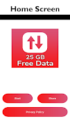 Free data app : 25 GB free internet & all network स्क्रीनशॉट 1