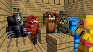 FNAF Blocks Mod Minecraft PE screenshot 2