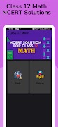Class 12th NCERT Math Solution Ekran Görüntüsü 1