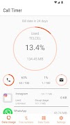 Data Usage - Call Timer تصوير الشاشة 2