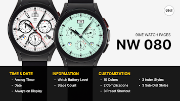 NW080: Analog watch face poster