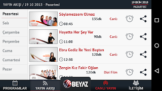 برنامه‌نما Beyaz TV عکس از صفحه