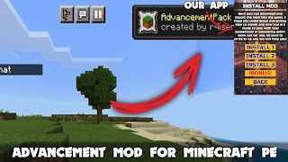 Advancement Mod Minecraft PE ポスター