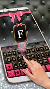 Luxury Bowknot Keyboard Theme screenshot 1