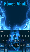 Flame Skull Keyboard Theme screenshot 2