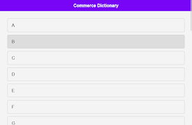 Commerce Dictionary Ekran Görüntüsü 4