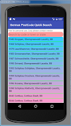 German Post Code Quick Search पोस्टर