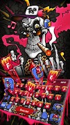 Hip Hop Skull Keyboard Theme اسکرین شاٹ 1
