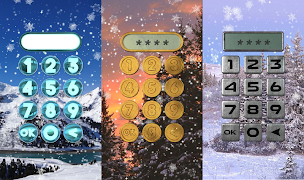Winter lock screen. تصوير الشاشة 4
