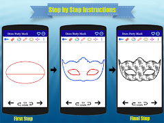Cara Menggambar Topeng Pesta screenshot 3