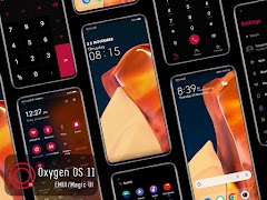 Poster Oxygen UI 11 Dark EMUI Theme