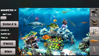 Sea bottom. Hidden Objects الملصق