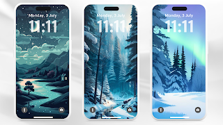 Winter Forest Lockscreen पोस्टर
