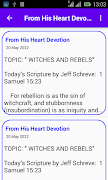 From His Heart Devotion screenshot 1