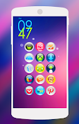 برنامه‌نما Bubble Ball Icon Pack عکس از صفحه