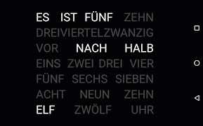 5 Schermata WortUhr