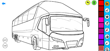 Bus Coloring Pages screenshot 5
