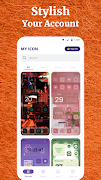 برنامه‌نما Iconics: Color widget custom عکس از صفحه