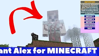 Giant Alex Mod Minecraft PE Plakat