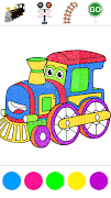 Vehicles coloring glitter game screenshot 7