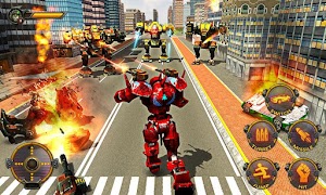 Robot Car War Transform Fight captura de pantalla 2