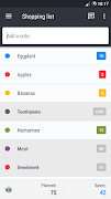 برنامه‌نما Shopping list عکس از صفحه