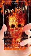 Fire Skull Keyboard Theme screenshot 5