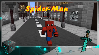 Spider Man Mod Game Minecraft पोस्टर