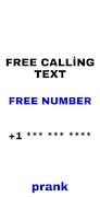Calling + Text prank Plakat