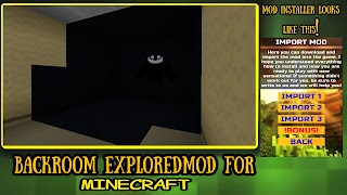 Backroom Mod For Minecraft Cartaz