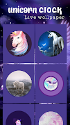 Unicorn Clock Wallpaper screenshot 5