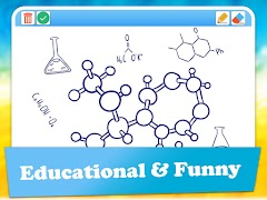 برنامه‌نما Whiteboard Junior doodle pad عکس از صفحه