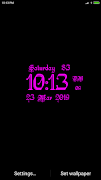 برنامه‌نما Classic Digital Clock Lwp عکس از صفحه