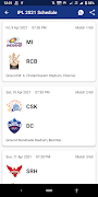 CricScore - Schedule Live Scor スクリーンショット 1