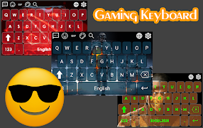 Gaming Keyboard Theme Plakat