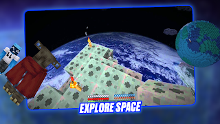 Space Craft - Minecraft Rocket اسکرین شاٹ 3