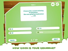 برنامه‌نما Learning Prepositions Quiz App عکس از صفحه