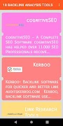 18 BACKLINK ANALYSIS TOOLS - BACKLINK APP screenshot 3