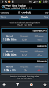 Work Time Tracker captura de pantalla 1